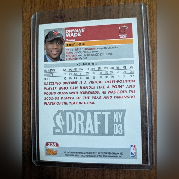 Dwayne Wade Rookie card - Picture 2 of 2
